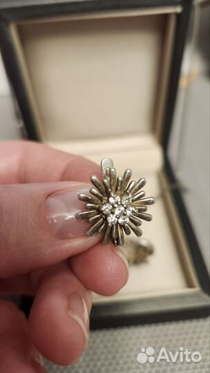 Комплект серебро 925, серьги, кулон и цепочка