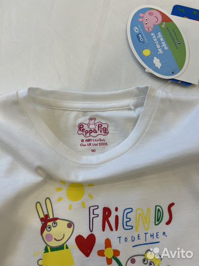Футболка на девочку новая 110