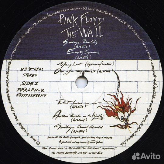 2LP Pink Floyd THE wall 2LP. Новые