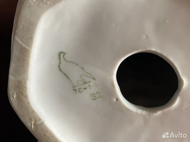 Цапля.Фарфор ссср.Дулево