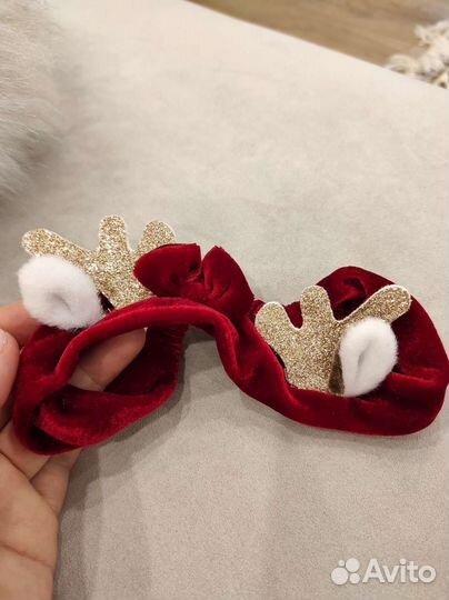 Повязка на голову новогодняя