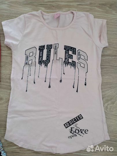 Пакетом одежда на девочку 146-152