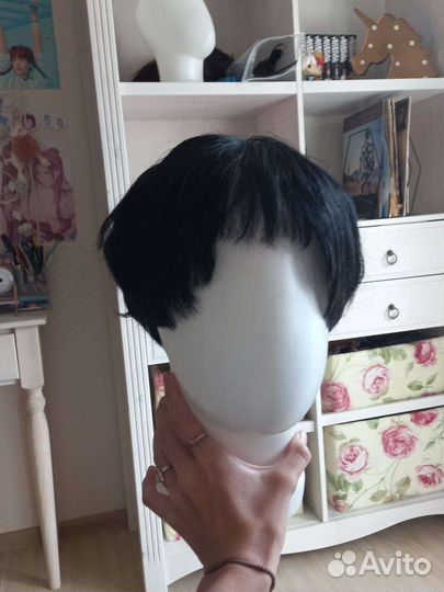 Парик чёрный косплей