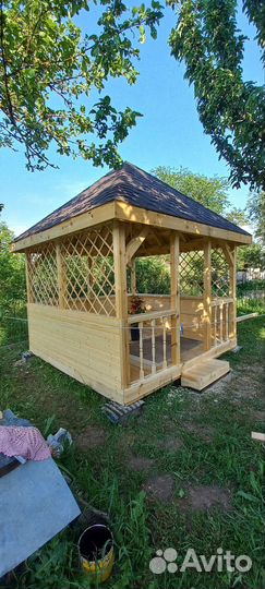 Строительство деревянных беседок