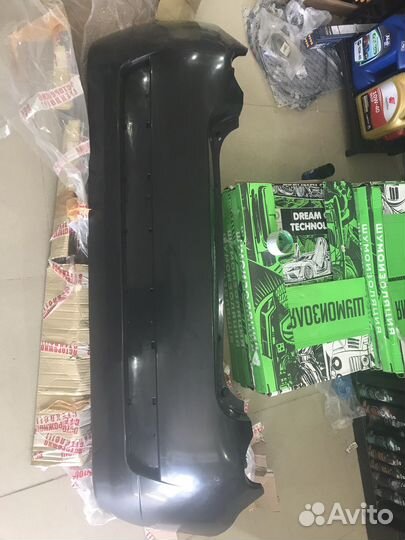 Бампер задний на chevrolet aveo