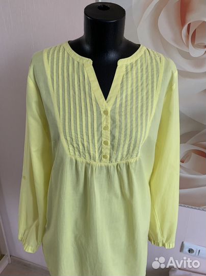 Блузка рубашка из тонкого хлопка