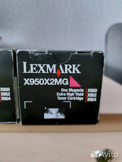 Картриджи lexmark (X950X2MG и X950X2CG)