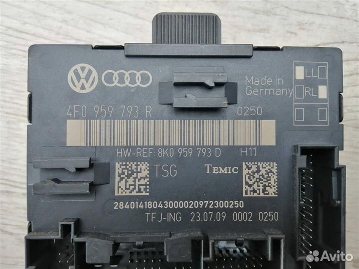 Блок управления передней двери Ауди А6 С6