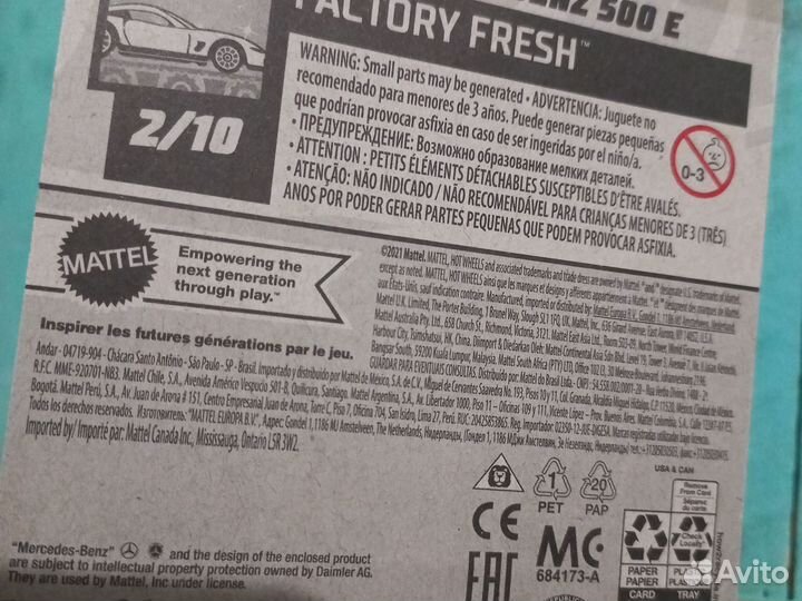 Hot wheels mersedes benz 500E 2021