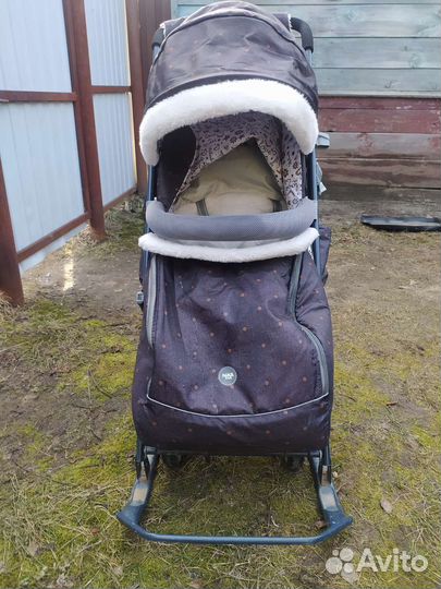 Санки коляска ника 7-1 Б