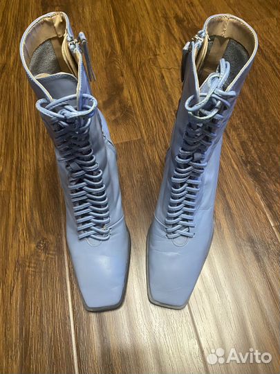 Ботильоны (Ботинки) женские Zara кожа