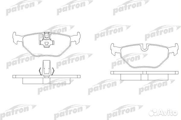 Patron PBP1075 Колодки тормозные дисковые задн BMW