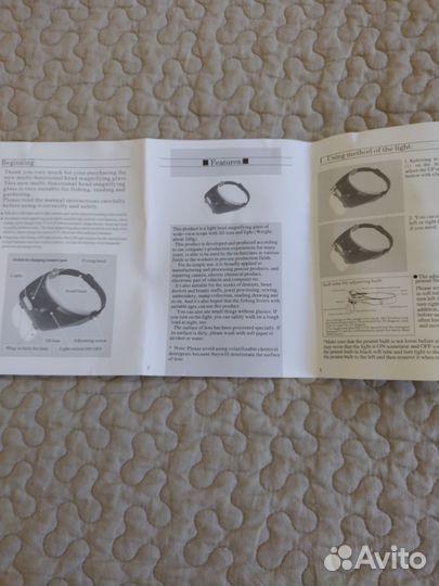 Лупа с подсветкой, креплением, сменными стёклами