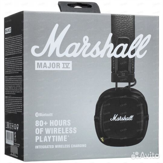 Наушники marshall major 4 чёрные