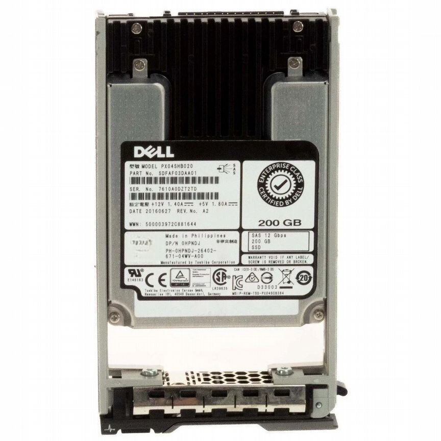 [0HPNDJ] Жесткий Диск Dell Hpndj 200gb Sas 2.5" Ssd 0hpndj