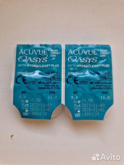 Линзы Acuvue Oasys 3.5