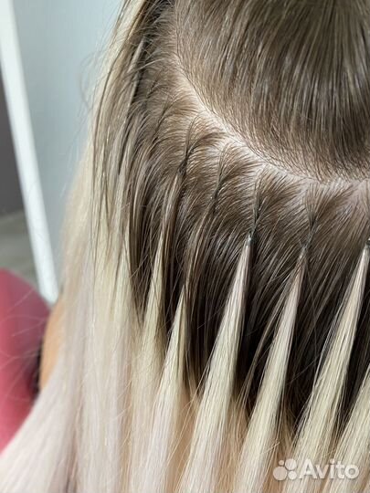 Наращивание волос гелевое(холодный метод)