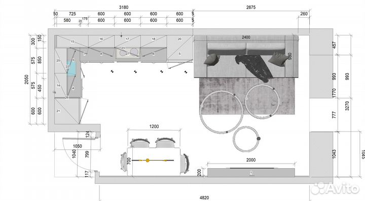 3d планировка кваритиры