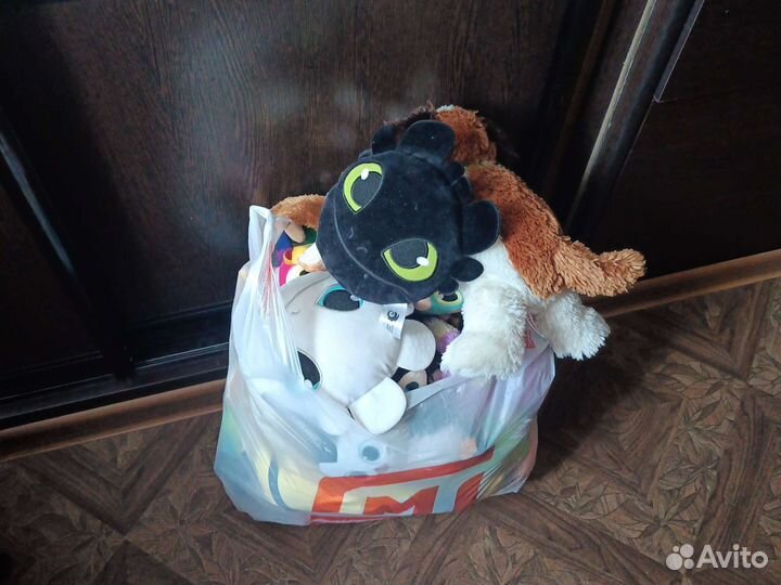 Мягкие игрушки пакетом бесплатно