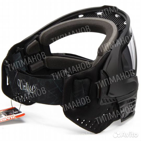 Пейнтбольная маска Virtue VIO черная термальная