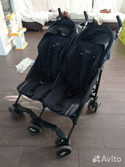 Коляска для двойни peg perego