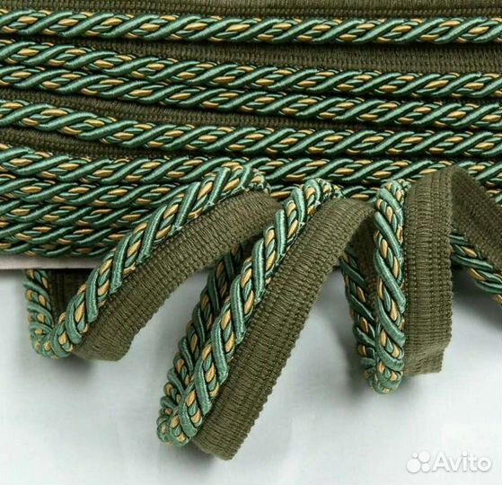 Кант декоративный 8мм с тесьмой в ассортименте