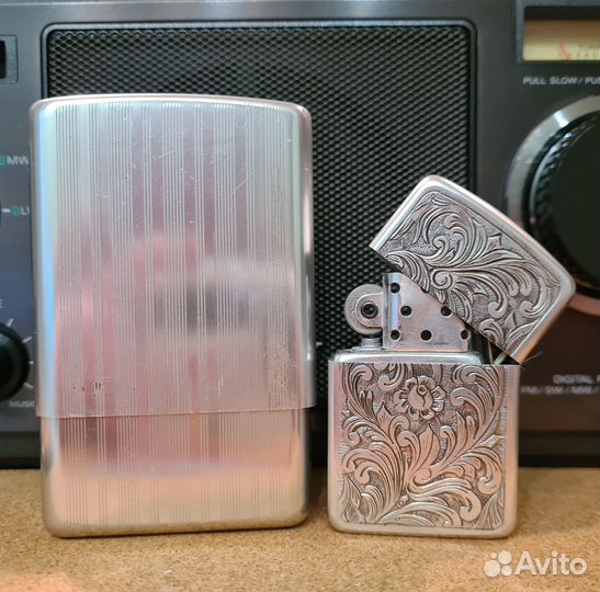 Park Sherman № 2.Зажигалка+Портсигар USA 1940 годы