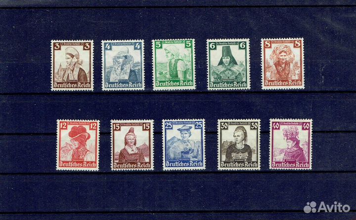 Марки Германия 1933 - 1945 год