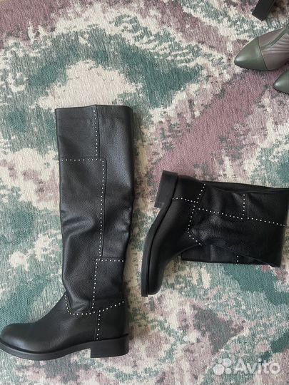 Сапоги женские натуральная кожа осень 37 размер