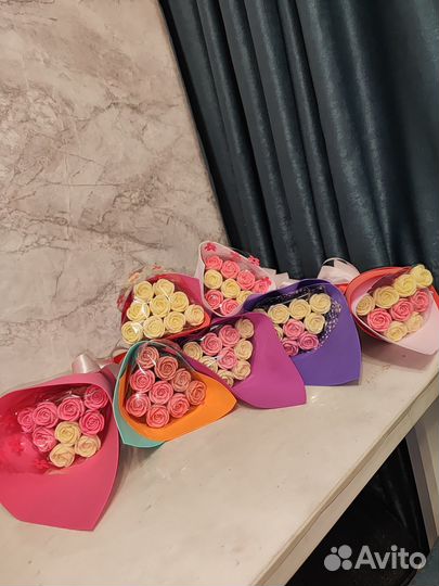 Шоколадный букет из роз