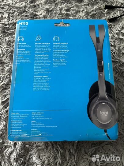 Гарнитура logitech h110