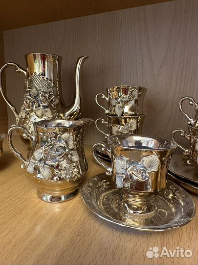 Чайный сервиз Золотая Роза