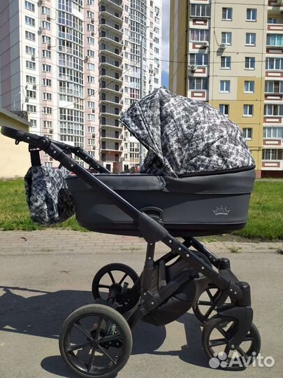 Коляска 2 в 1 эко кожа