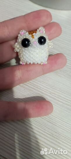 Фигурка хомяка из бисера