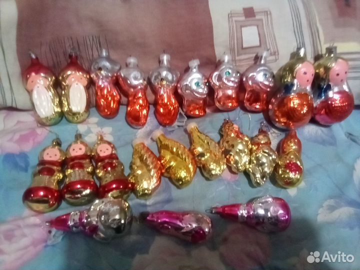 Наборы новогодних елочных игрушек СССР