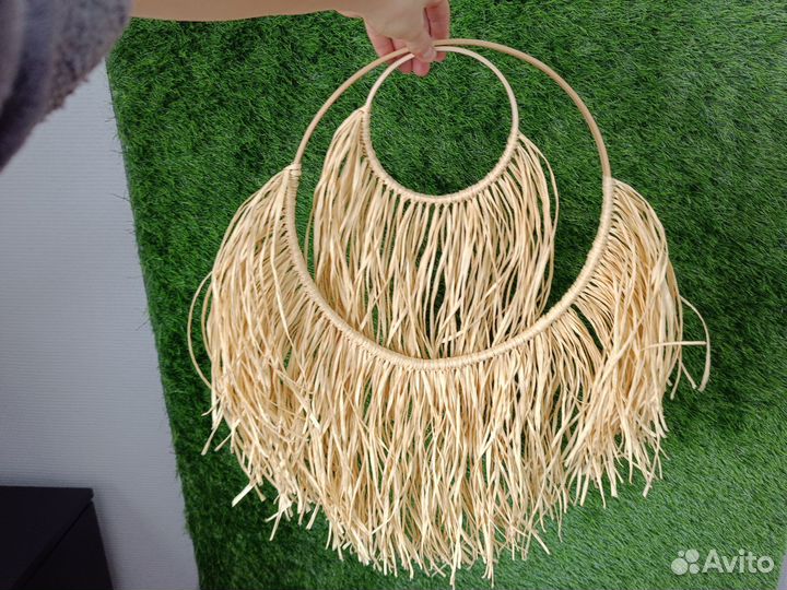 Панно из рафии