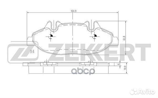 Колодки торм. диск. передн. MB Viano (639) 03