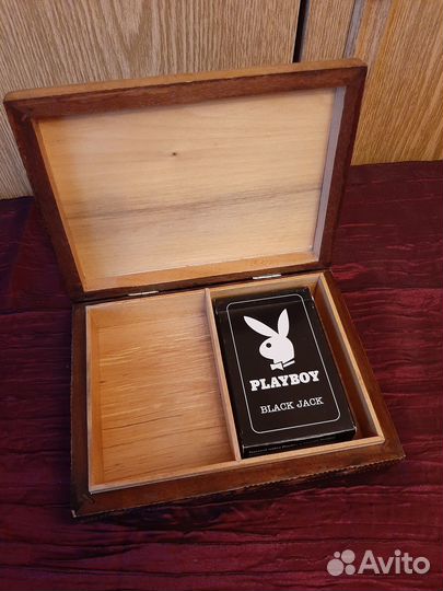 Шкатулка деревянная для карт