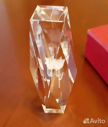 Сувенир Кристалл Роза подарок