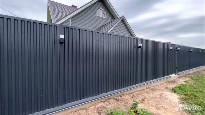 Профлист серый графит