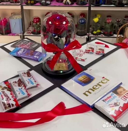 Роза в колбе