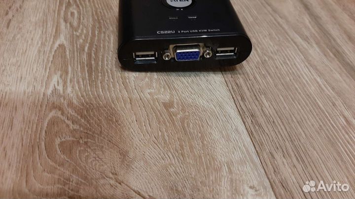 2х портовой кабельный USB KVM переключатель Aten
