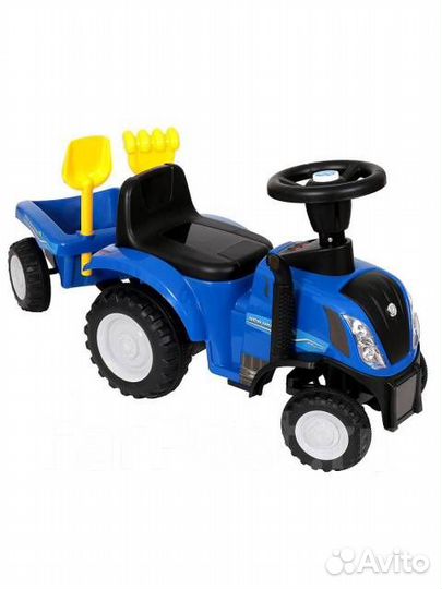 Синий трактор каталка BabyCare Holland Tractor