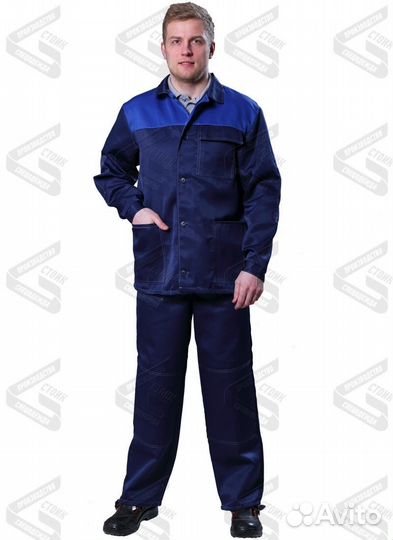Костюм рабочий (куртка+брюки) р.48-50 рост 7-8 М