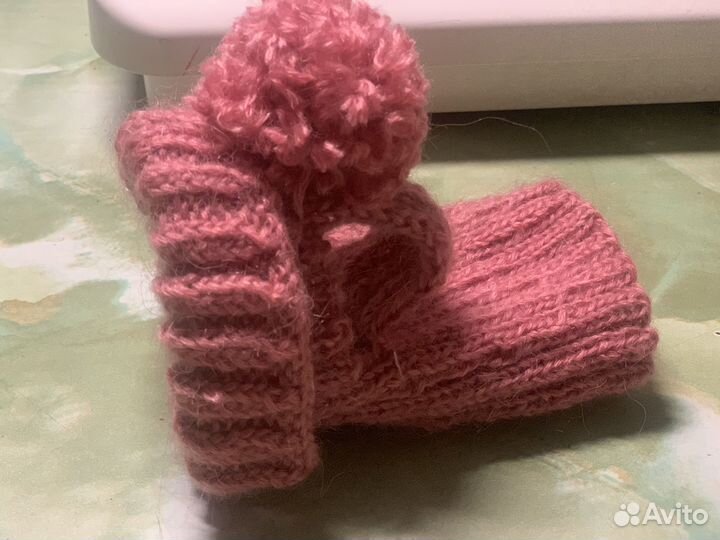 Вязаные шапки для собак