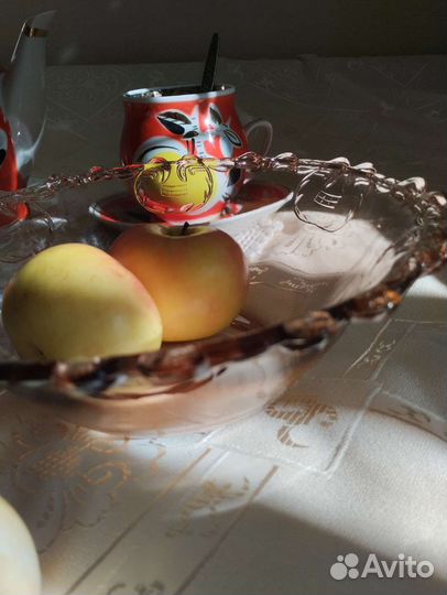 Чайные трио Хайта,цветное стекло СССР