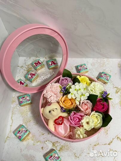 Букет из мыльных роз