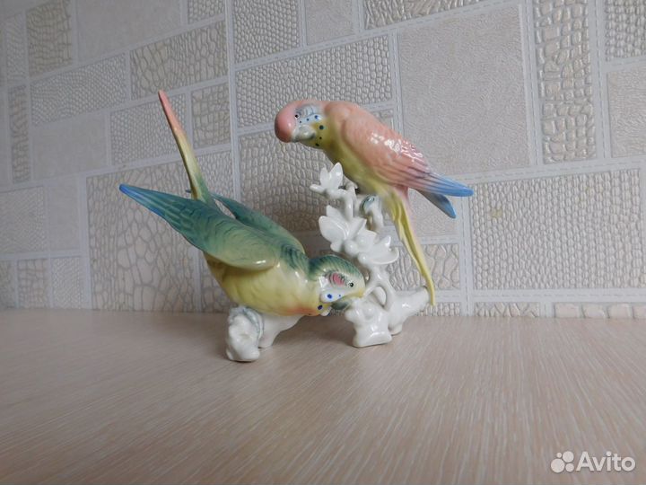 Фарфоровые статуэтки германия птицы