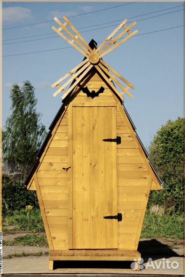 Дачный туалет с декором и установкой фйз 141