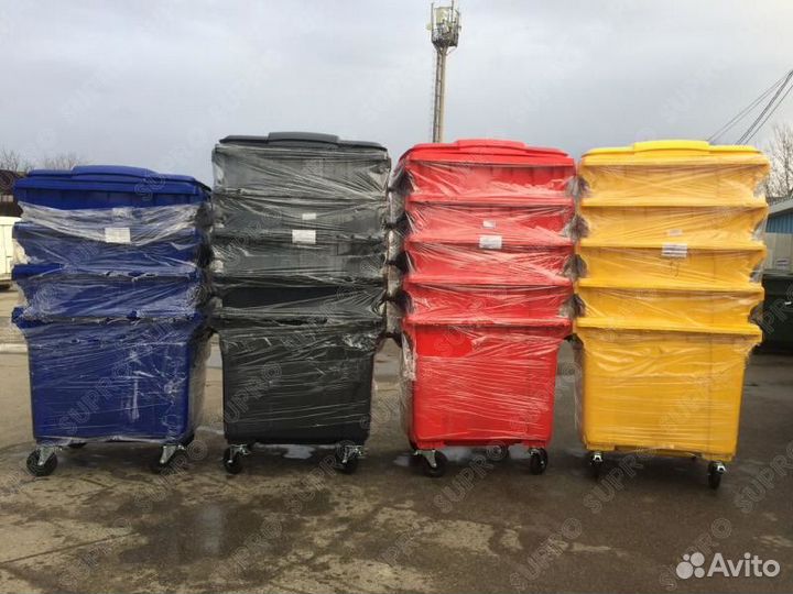 Мусорный бак 1100л Ш2399